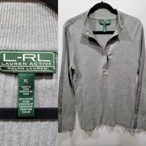 Ralph Lauren active gray long sleeve